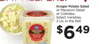 Food 4 Less Kroger potato salad offer