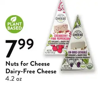 Fresh Thyme Nuts for cheese dairy -free cheese offer