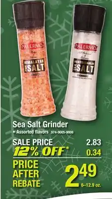 Menards Sea salt grinder offer