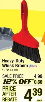 Menards Heavy-duty whisk broom offer