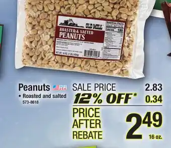 Menards Peanuts offer