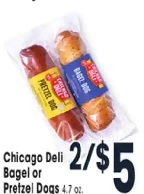 Jewel-Osco Chicago deli or bagel or pretzel dogs offer