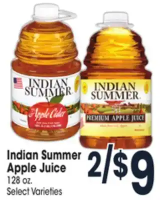 Jewel-Osco Indian summer apple juice offer