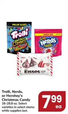Jewel-Osco Trolli, nerds, or hershey's christmas candy offer