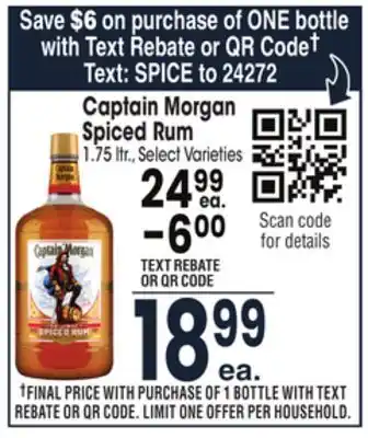 Jewel-Osco Captain morgan spiced rum offer
