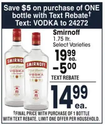 Jewel-Osco Smirnoff offer