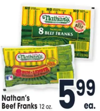 Jewel-Osco Nathan's beef franks offer