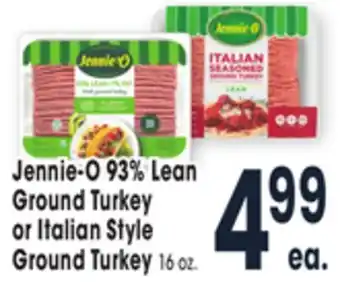 Jewel-Osco Jennie-o 93% lean ground turkey or italian style ground turkey offer