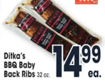 Jewel-Osco Ditka's bbq baby back ribs offer