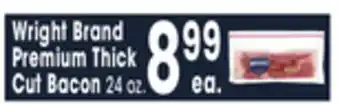 Jewel-Osco Wright brand premium thick cut bacon offer