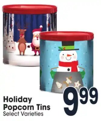 Jewel-Osco Holiday popcorn tins offer