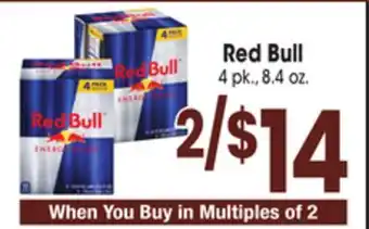 Jewel-Osco Red bull offer