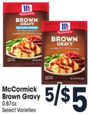 Jewel-Osco Mccormick brown gravy offer