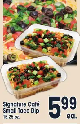 Jewel-Osco Signature café small taco dip offer