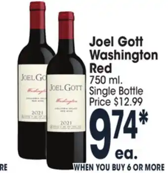 Jewel-Osco Joel gott washington red offer
