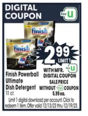 Jewel-Osco Finish powerball ultimate dish detergent offer