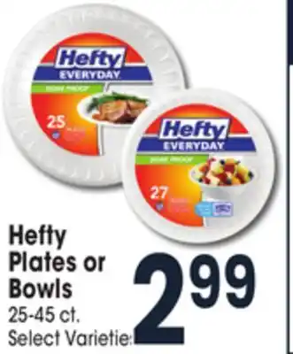 Jewel-Osco Hefty plates or bowls offer