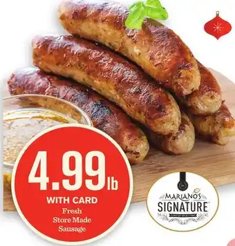 Mariano's Fresh store made sausage offer
