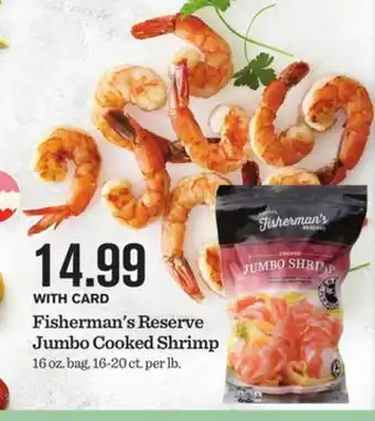 Mariano's Fisherman's reserve jumbo cooked shrimp offer