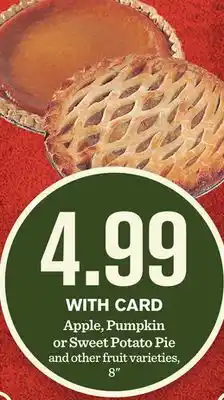 Mariano's Apple, pumpkin or sweet potato pie offer