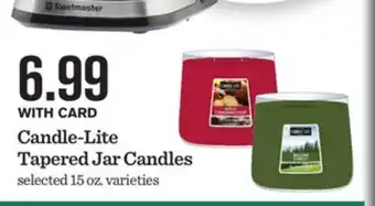 Mariano's Candle-lite tapered jar candles offer