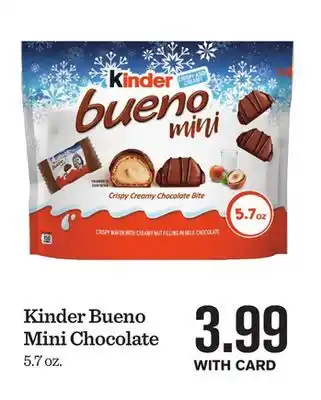 Mariano's Kinder bueno mini chocolate offer
