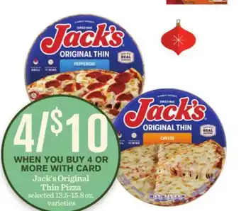 Mariano's Jack's original thin pizza offer