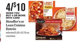Mariano's Stouffer's or lean cuisine entrée offer