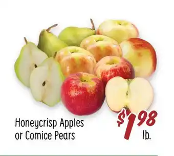 Sprouts Farmers Market Honeycrisp apples or comice pears offer