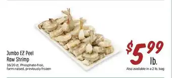 Sprouts Farmers Market Jumbo ez peel raw shrimp offer