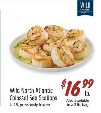Sprouts Farmers Market Wild north atlantic colossal sea scallops offer
