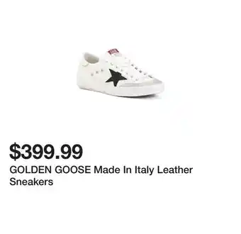 Marshalls Golden goose made in italy leather sneakers offer