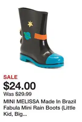 Marshalls Mini melissa made in brazil fabula mini rain boots (little kid, big kid) offer