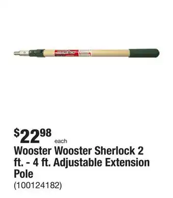 The Home Depot Wooster wooster sherlock 2 ft. - 4 ft. adjustable extension pole offer