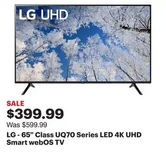 Best Buy Lg - 65 class uq70 series led 4k uhd smart webos tv offer