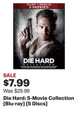 Best Buy Die hard: 5-movie collection [blu-ray] [5 discs] offer
