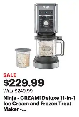 Best Buy Ninja - creami deluxe 11-in-1 ice cream and frozen treat maker - silver offer