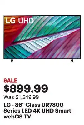 Best Buy Lg - 86 class ur7800 series led 4k uhd smart webos tv offer