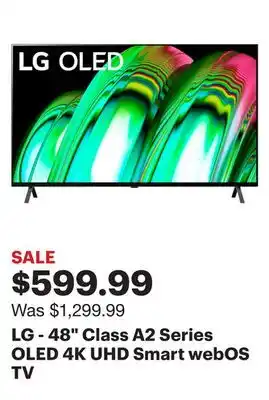 Best Buy Lg - 48 class a2 series oled 4k uhd smart webos tv offer