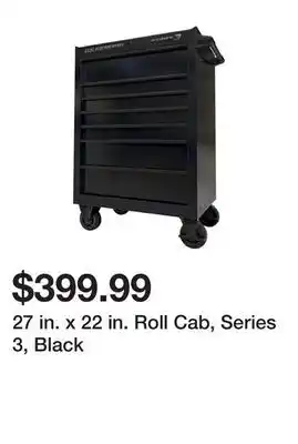 Harbor Freight Tools 27 in. x 22 in. roll cab, series 3, black offer