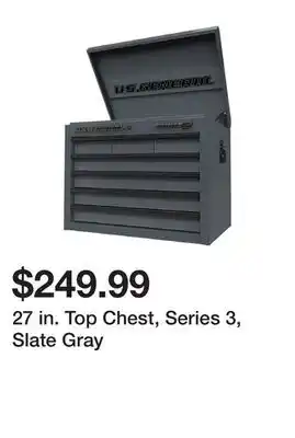 Harbor Freight Tools 27 in. top chest, series 3, slate gray offer