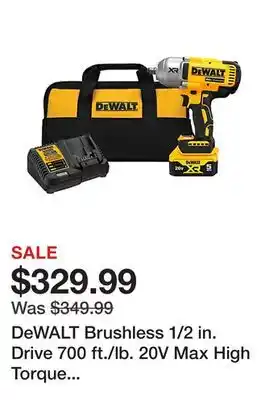 Tractor Supply Company Dewalt brushless 1/2 in. drive 700 ft./lb. 20v max high torque impact wrench kit, dcf900p1 offer