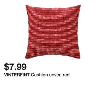 Ikea Vinterfint cushion cover, red offer
