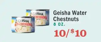 Heinen's Geisha water chestnuts offer