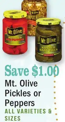 Heinen's Mt. olive pickles or peppers offer