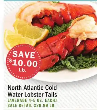 Heinen's North atlantic cold water lobster tails offer