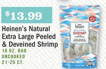 Heinen's Heinen's natural extra large peeled & deveined shrimp offer