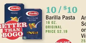 Heinen's Barilla pasta offer