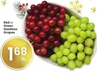 Albertsons Red or Green Seedless Grapes offer