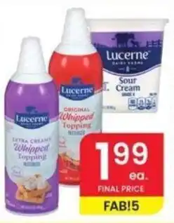 Albertsons Lucerne Whipped Topping offer